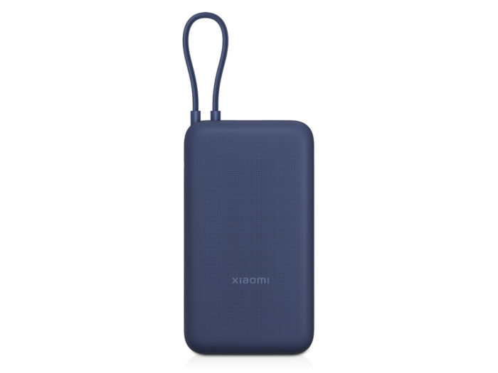 Внешний аккумулятор со встроенным кабелем Xiaomi 33W Power Bank (Integrated Cable), 20000 мАч, синий