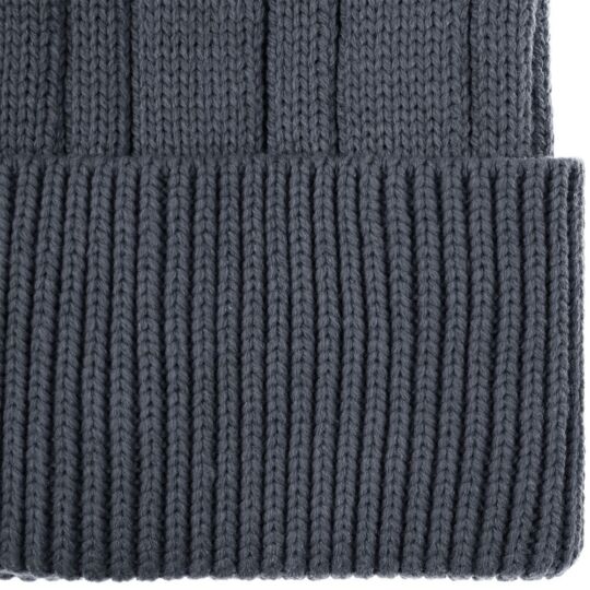Шапка Knit Beat, серая (графит)